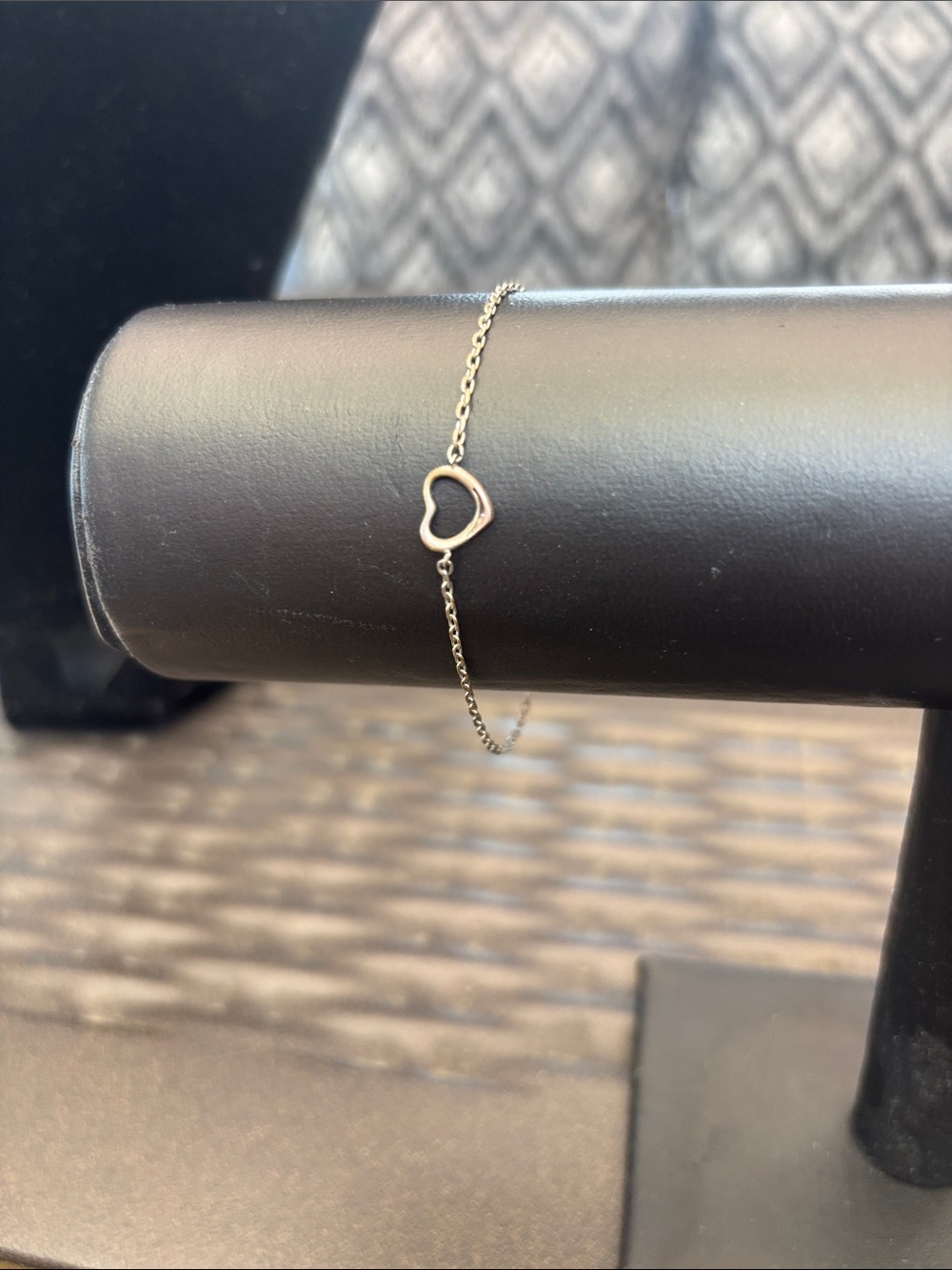 Delicate Heart Chain Bracelet - Silver